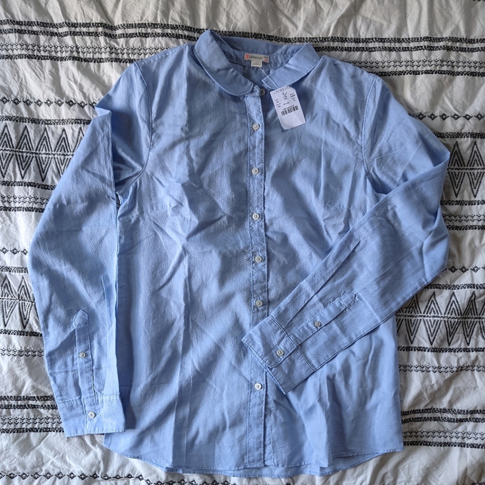 J.Crew Girl's Chambray Button Up, Sz. 16 NWT